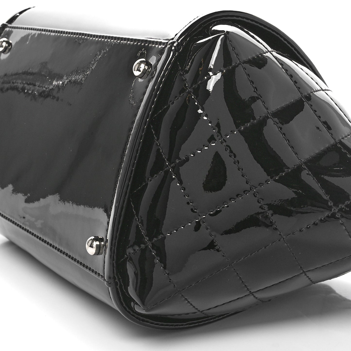 Vinyl Small Lipstick Tote Black