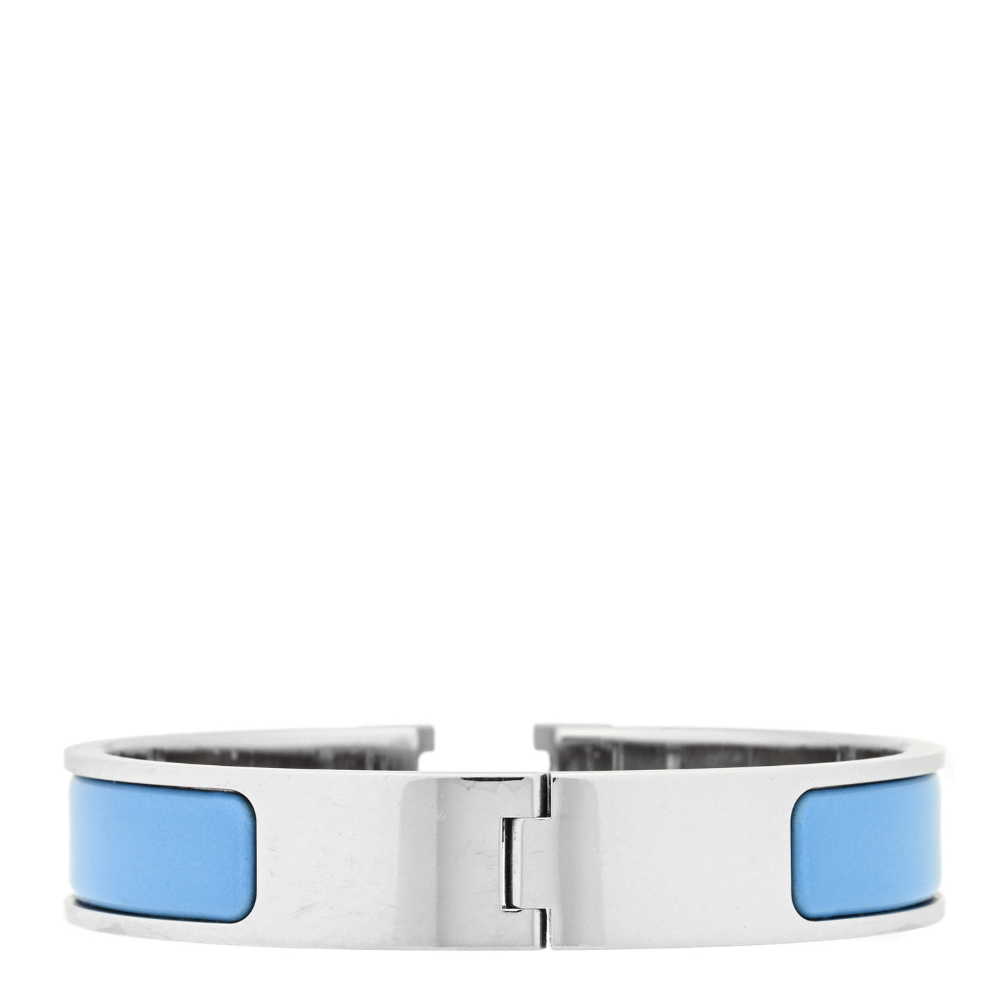 Enamel Narrow Clic Clac H Bracelet PM Bleu Celeste