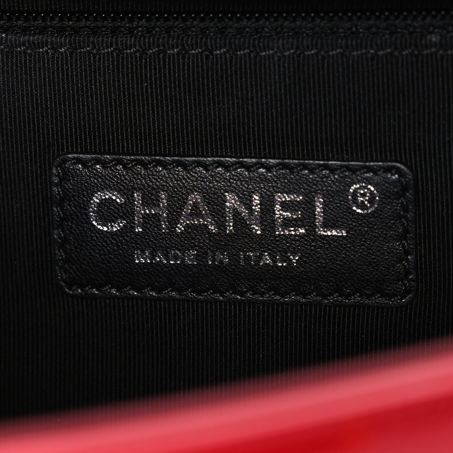 Chanel Patent Calfskin New Medium Plexiglass Boy Flap Red 6 of 10