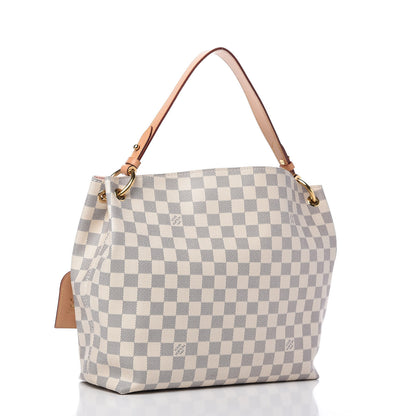 Louis Vuitton Damier Azur Graceful PM Rose Ballerine 3 of 11