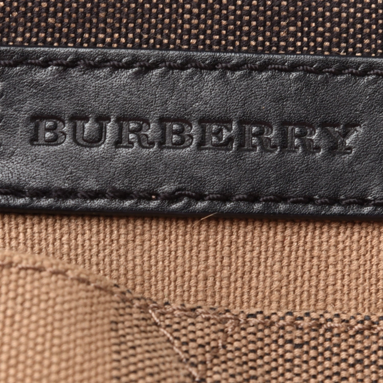 Burberry Canvas Mega Check Medium Ashby Hobo Black 10 of 11