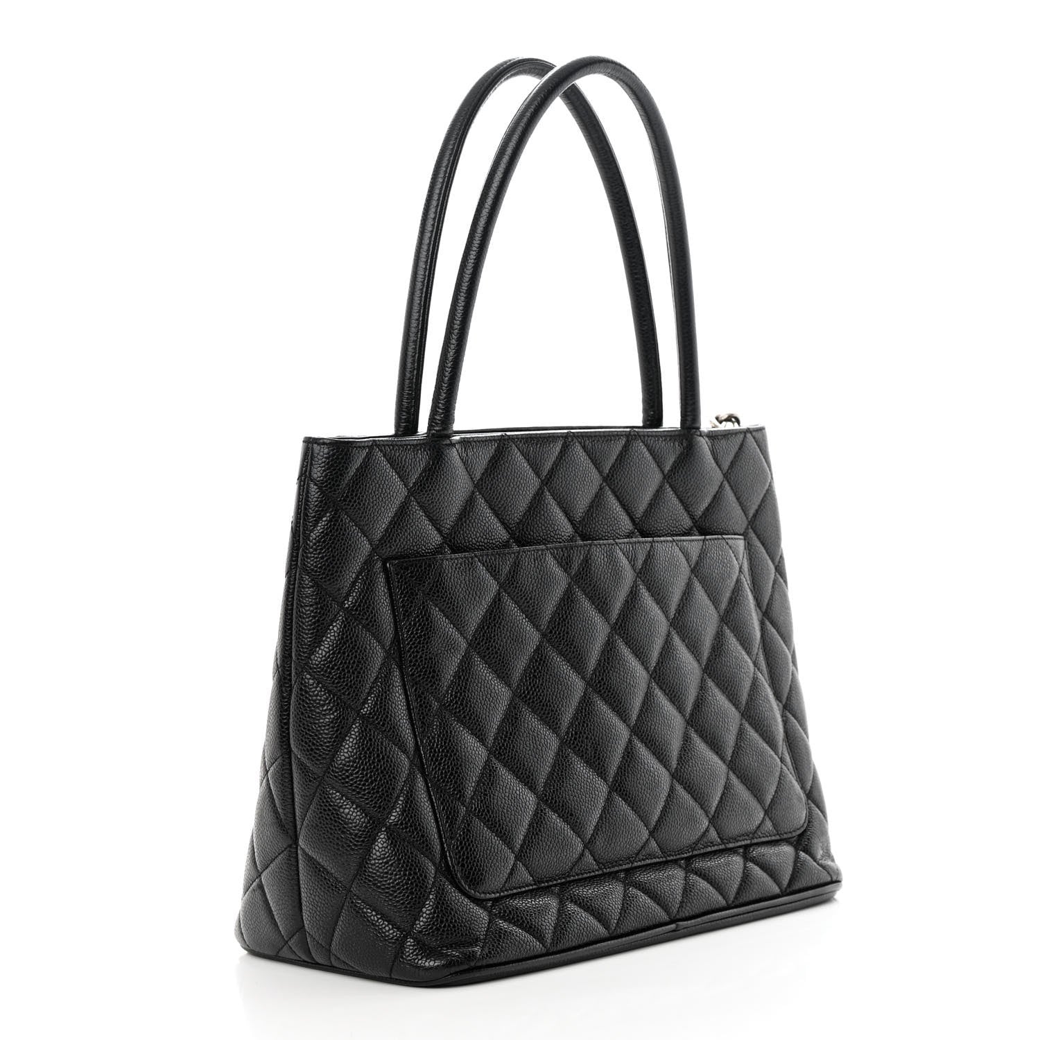Chanel Caviar Quilted Medallion Tote Black 3 of 10