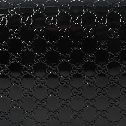 Gucci Patent Microguccissima Small Broadway Clutch Black 8 of 8