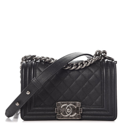 Chanel Caviar Quilted Small Boy Flap Black 1 of 8