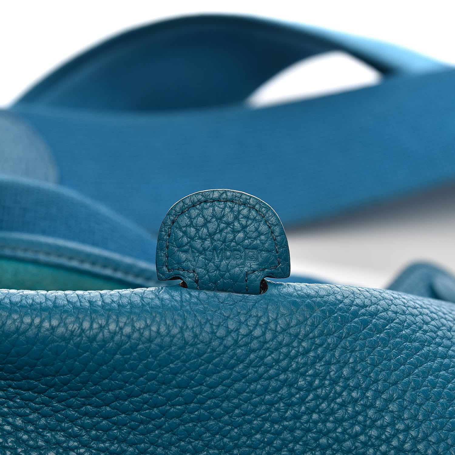 Hermes Taurillon Clemence Evelyne III PM Bleu Izmir 7 of 11