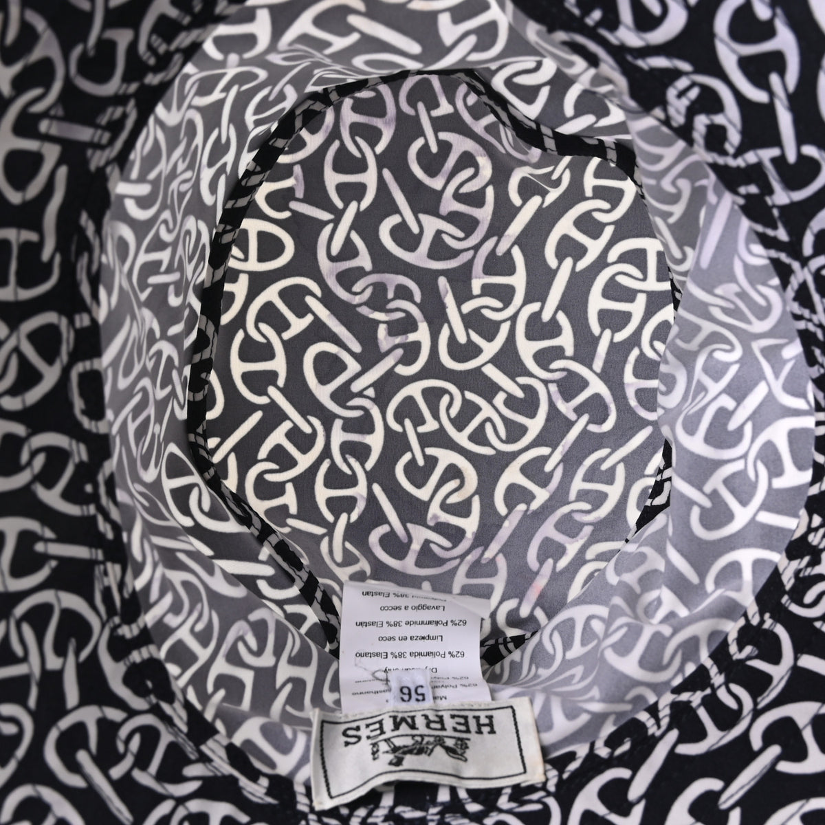 Hermes Jersey Naoussa Harper Bucket Hat 56 Bleu Noir 6 of 7