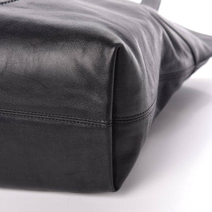 Chanel Lambskin CC Tote Black 6 of 17