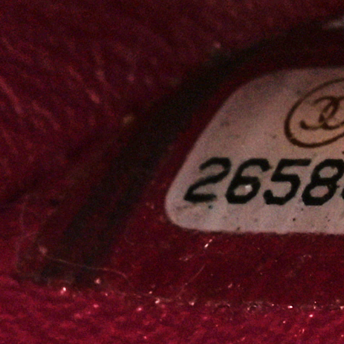 Lambskin Chevron Quilted Mini Rectangular Flap Dark Pink