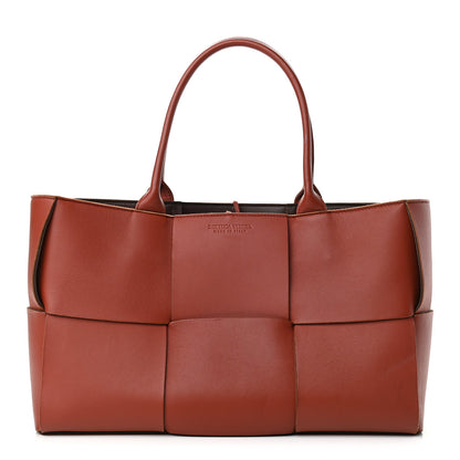 Bottega Veneta Nappa Maxi Intrecciato Medium Arco Tote Rust 3 of 13
