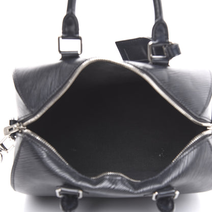 Louis Vuitton Epi Speedy Bandouliere 25 Black 6 of 15