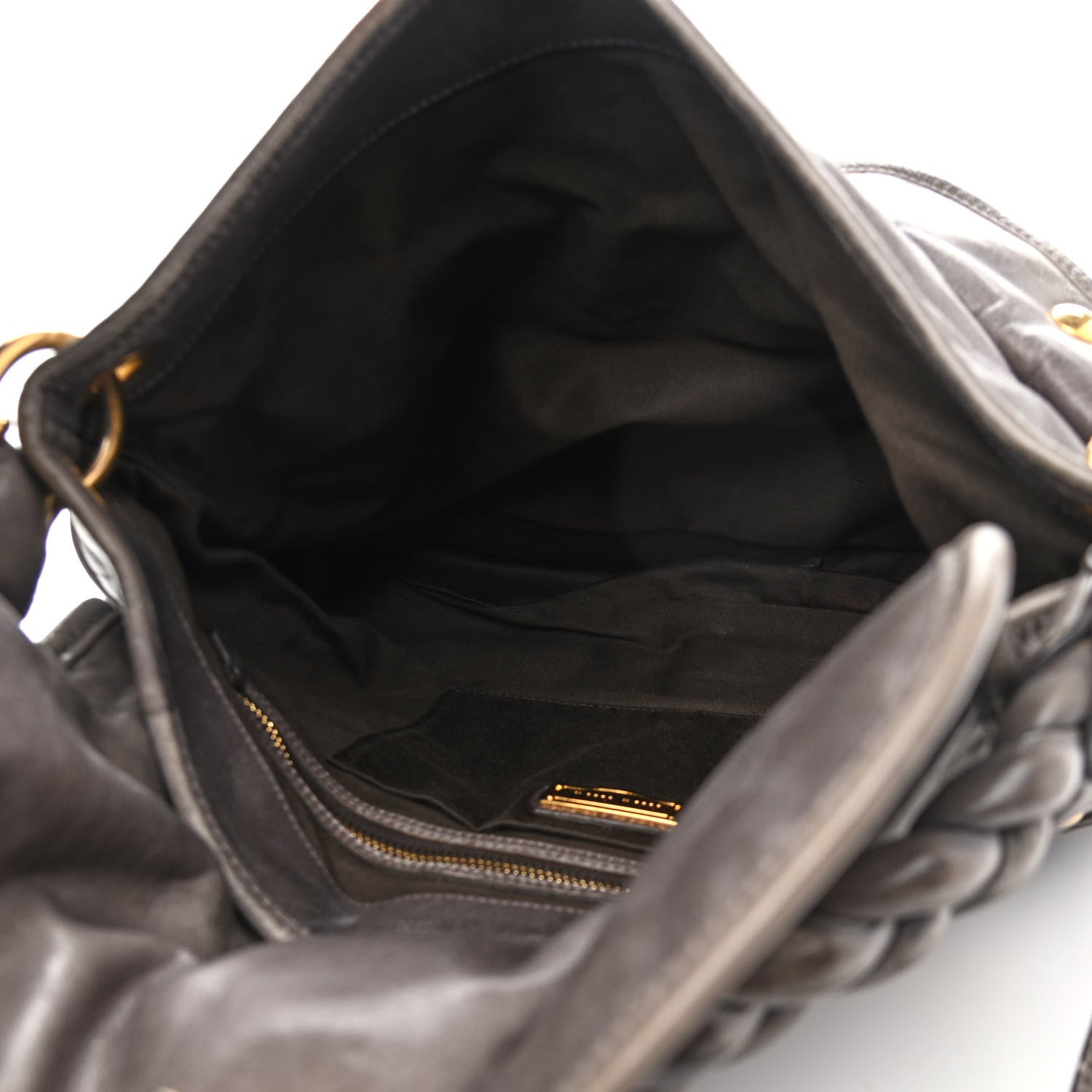 Miu Miu Nappa Matelasse Coffer Hobo Juta 5 of 15