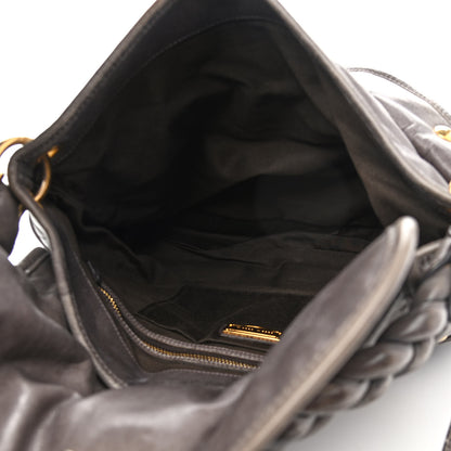Miu Miu Nappa Matelasse Coffer Hobo Juta 5 of 15