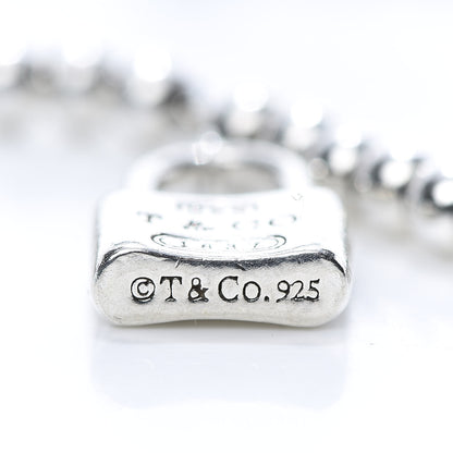 Tiffany Sterling Silver 1837 Lock Charm Bead Bracelet 5 of 6