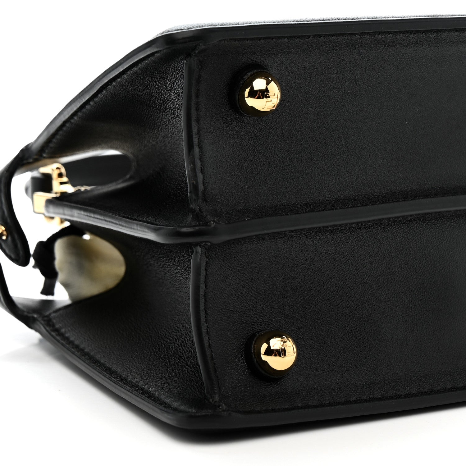 Fendi Shiny Nappa Petite Peekaboo I SEE U Satchel Black 8 of 12