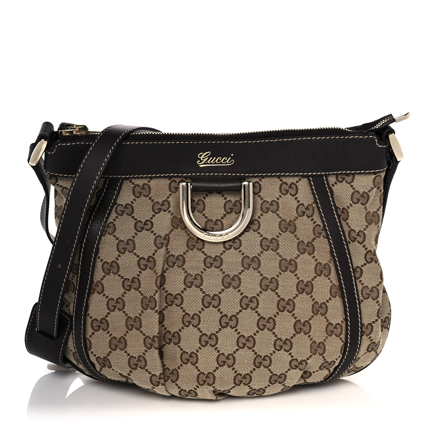 Monogram Small D Gold Ring Messenger Dark Brown