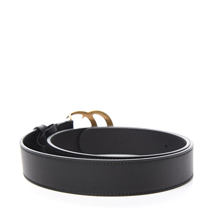 Gucci Calfskin Double G 30mm Belt 80 32 Black 3 of 7
