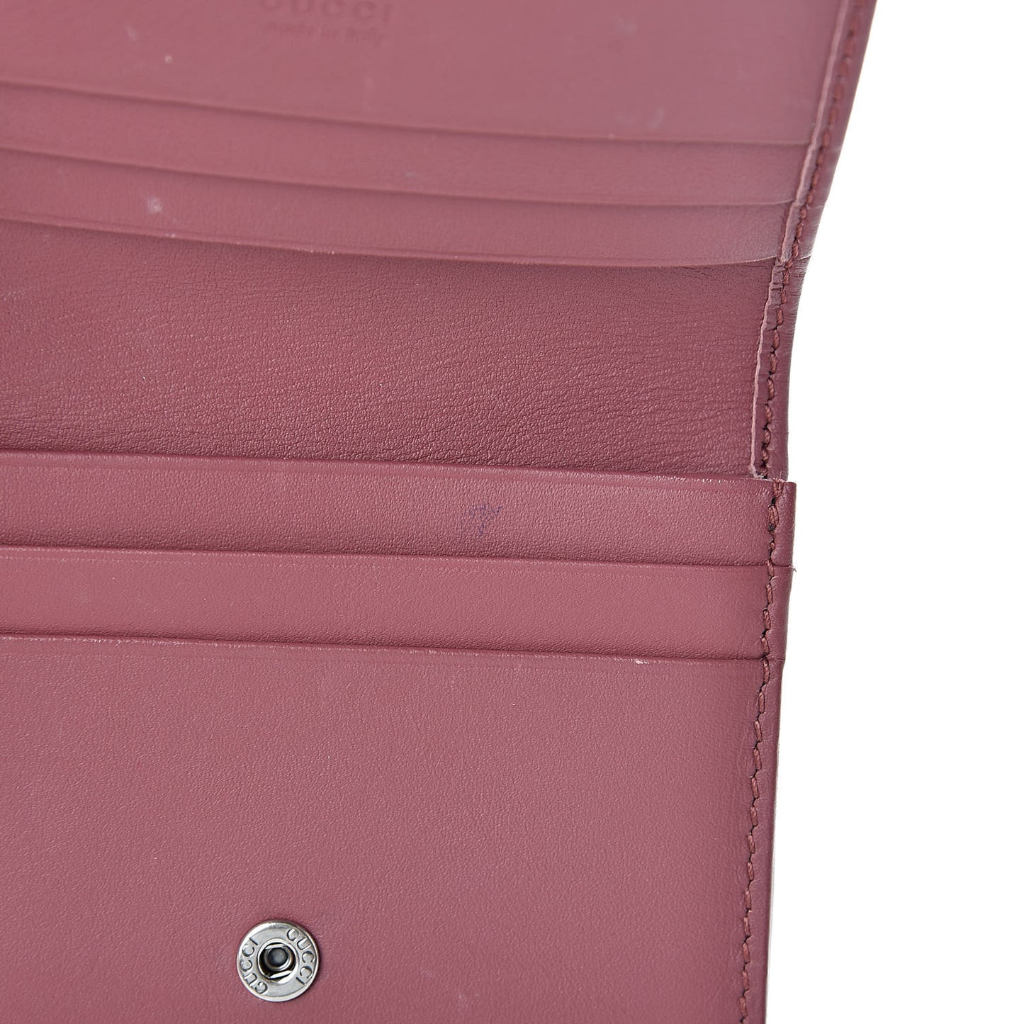 GG Supreme Monogram Blooms Card Case Beige Multicolor Dry Rose