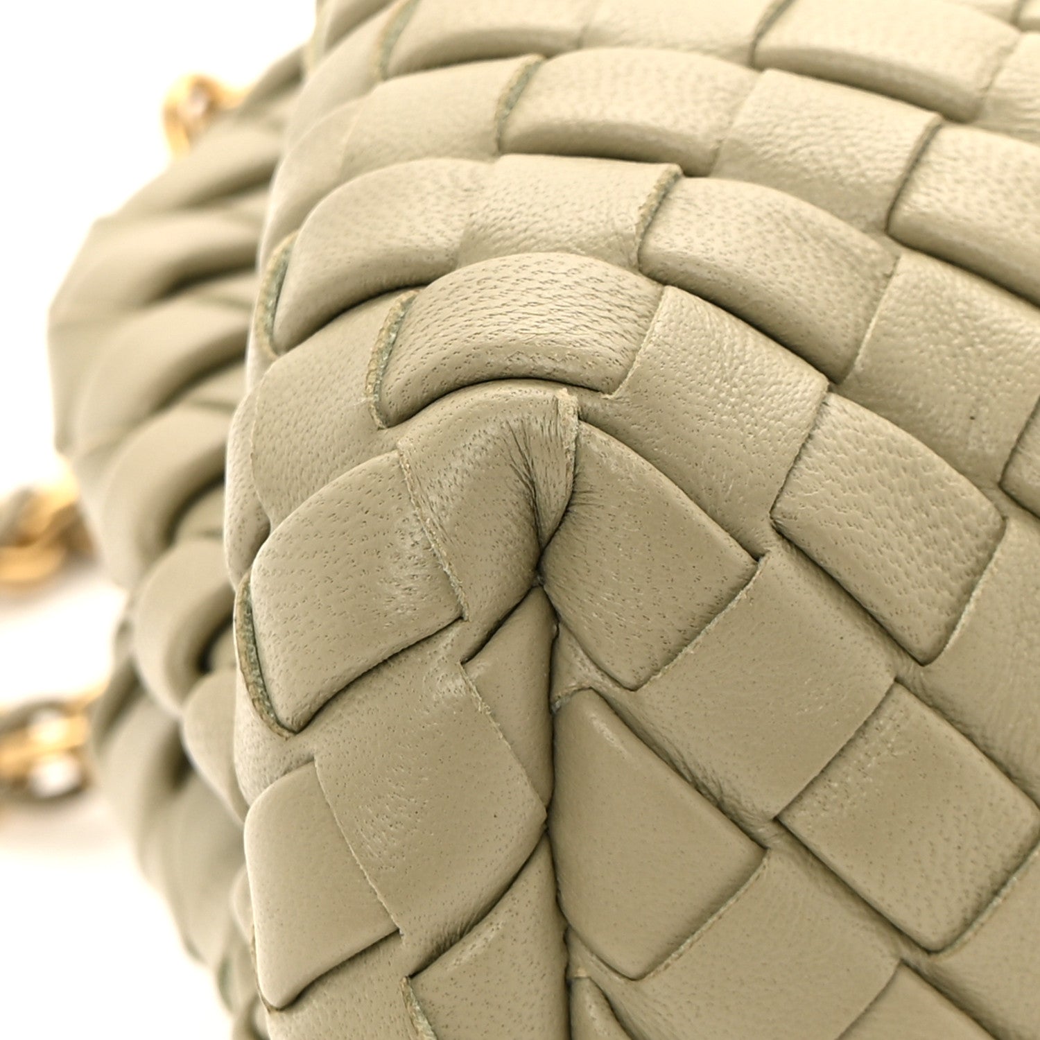 Bottega Veneta Nappa Intrecciato Small The Lauren 1980 Clutch With Chain Travertine 10 of 11