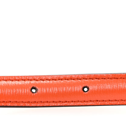 Gucci Efesto Leather Womens Horsebit 15/23mm Belt 80 32 Orange 4 of 5