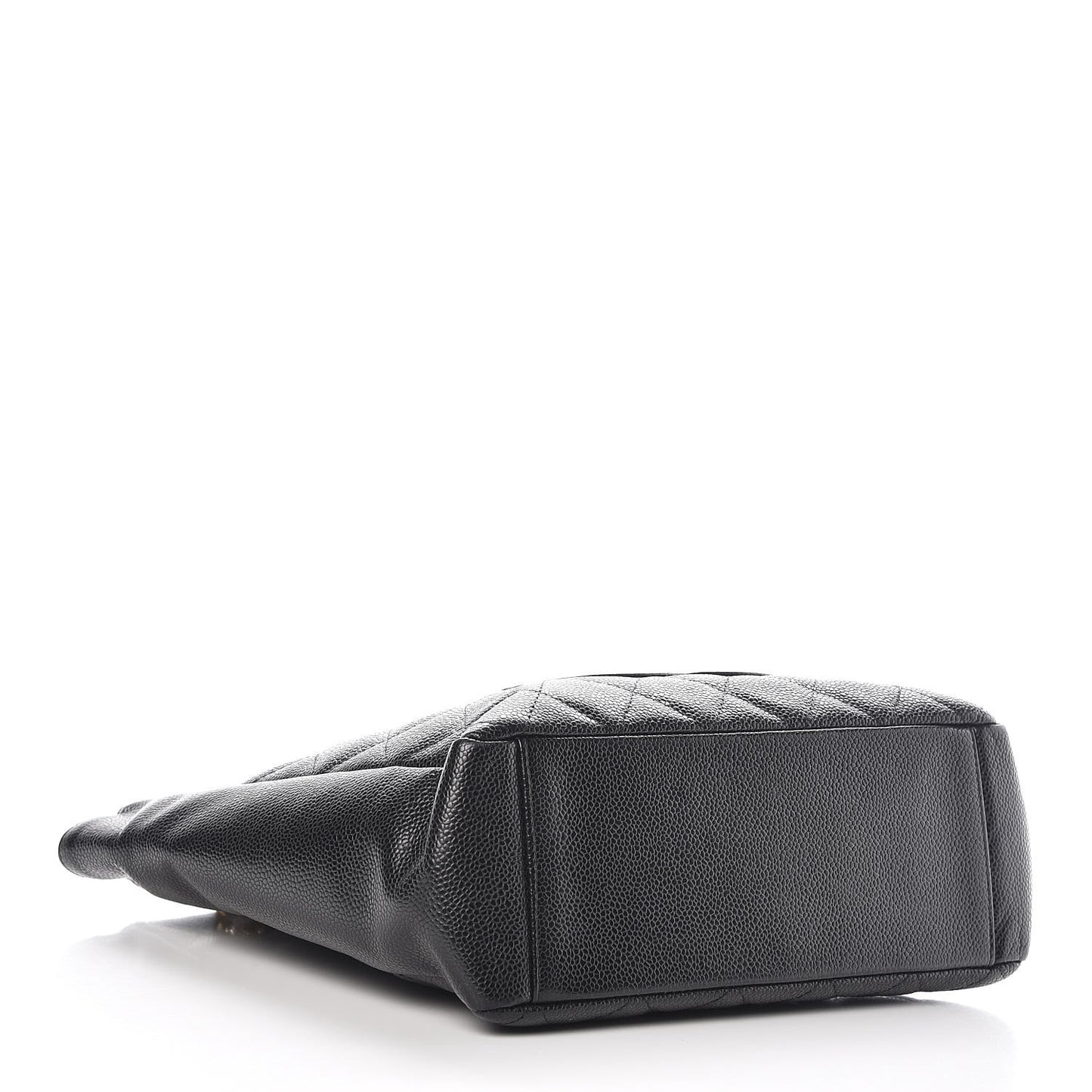 Caviar Quilted Petit Shopping Tote PST Black
