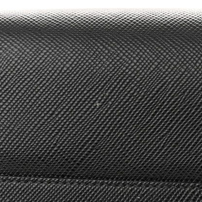 Prada Saffiano Cuir Shopping Tote Black Fuoco 13 of 17