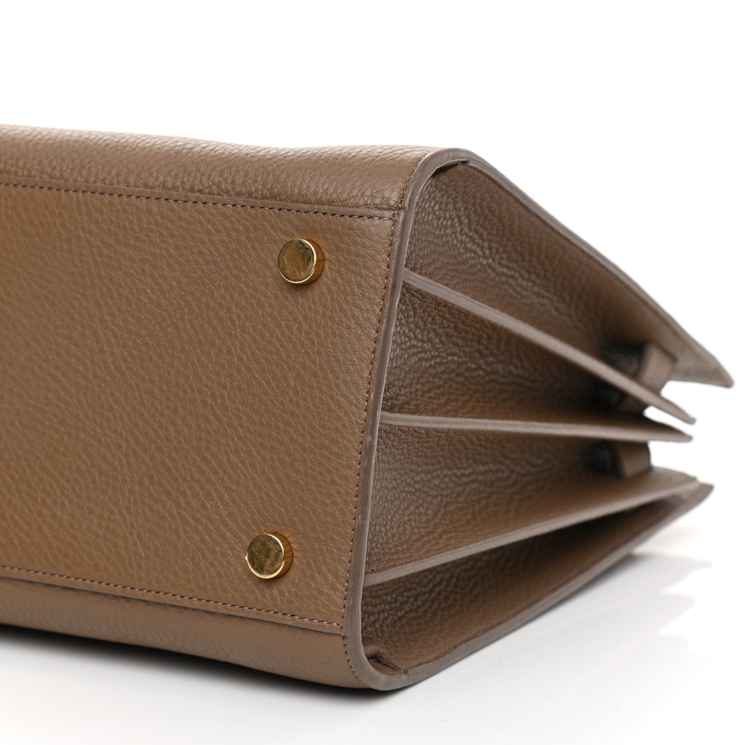 Saint Laurent Grained Calfskin Small Sac De Jour Taupe 9 of 10