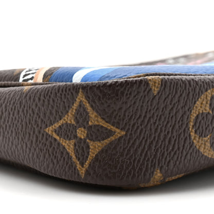 Louis Vuitton Monogram 2019 Christmas Animation Mini Venice Pochette Accessories Blue 10 of 10