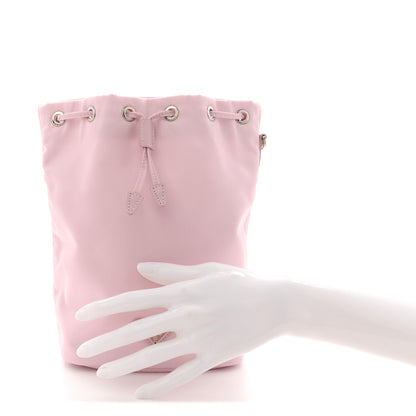 Prada Nylon Vela Drawstring Wristlet Pouch Alabastro 2 of 9