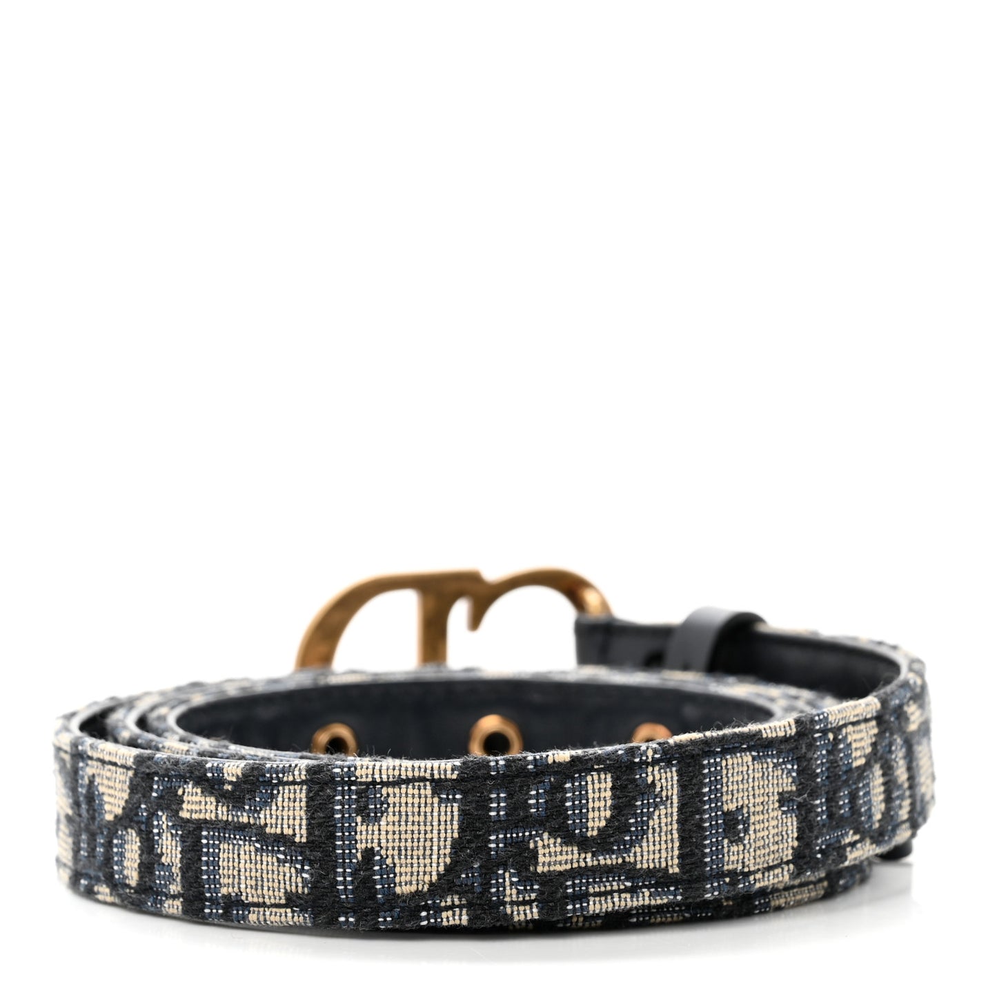 Jacquard Oblique 20mm Saddle Belt 95 38 Blue