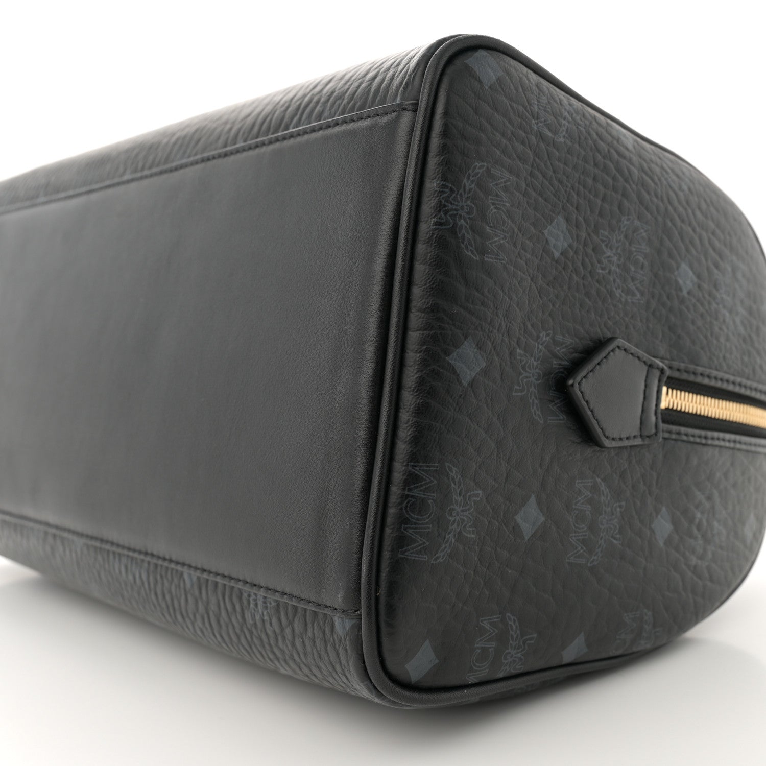 MCM Visetos Medium Ella Boston Bag Black 10 of 10