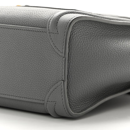 Celine Baby Drummed Calfskin Nano Luggage Kohl 10 of 15