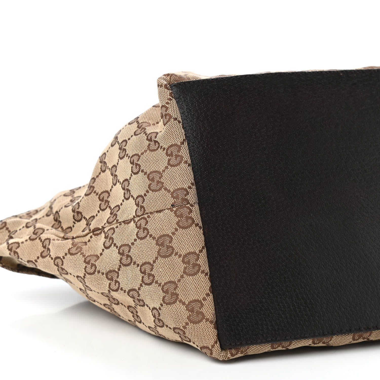 Gucci GG Monogram Medium Web Handle Bucket Tote Dark Brown 8 of 11