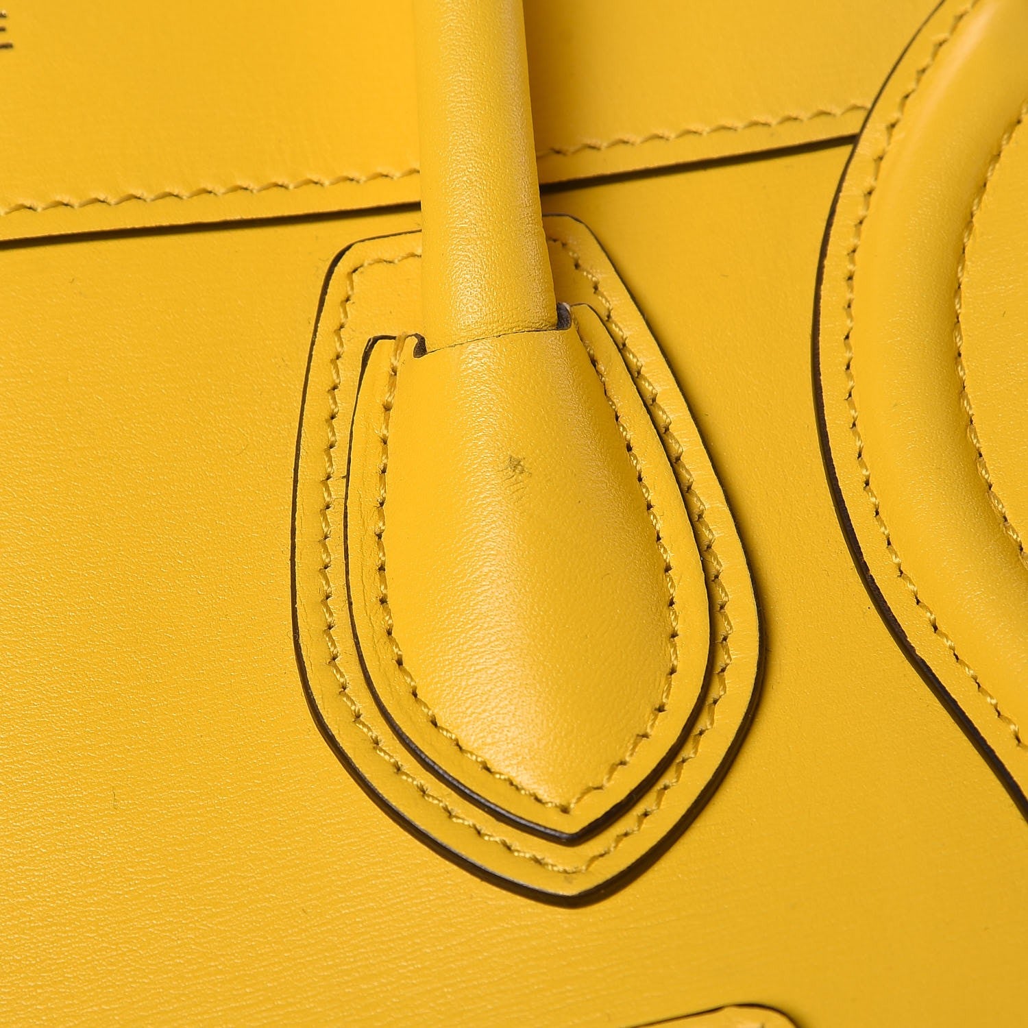 Celine Palmelato Calfskin Nano Luggage Sunflower 9 of 9
