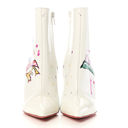 Christian Louboutin Calfskin In Love 100 Booties 35 White 2 of 9