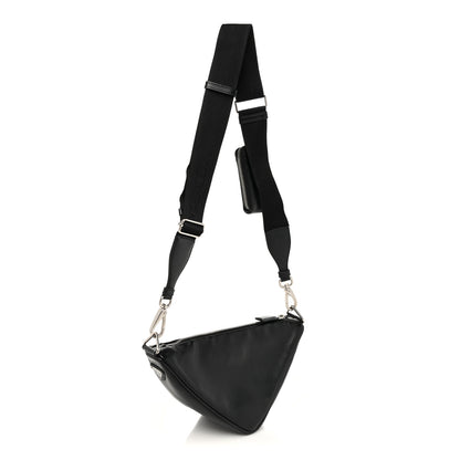 Prada Grace Lux Triangle Shoulder Bag Black 2 of 11