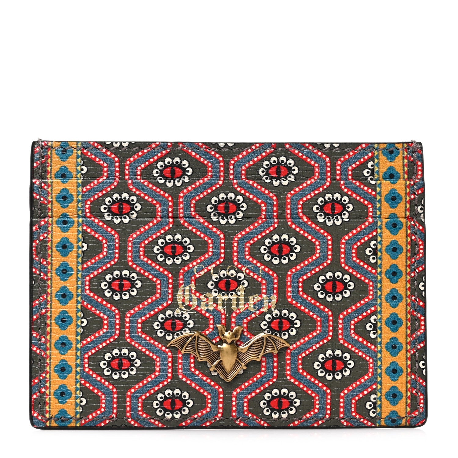 Gucci Garden Print Card Holder Wallet Pink Multicolor 1 of 7