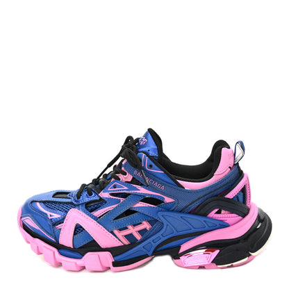 Balenciaga Rubber Mesh Bi-Color Womens Track.2 Open Sneakers 37 Blue Pink 1 of 9