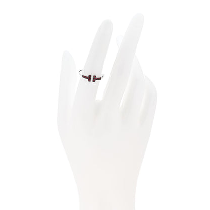 Tiffany 18K White Gold Ruby T Wire Ring 52 6 2 of 5