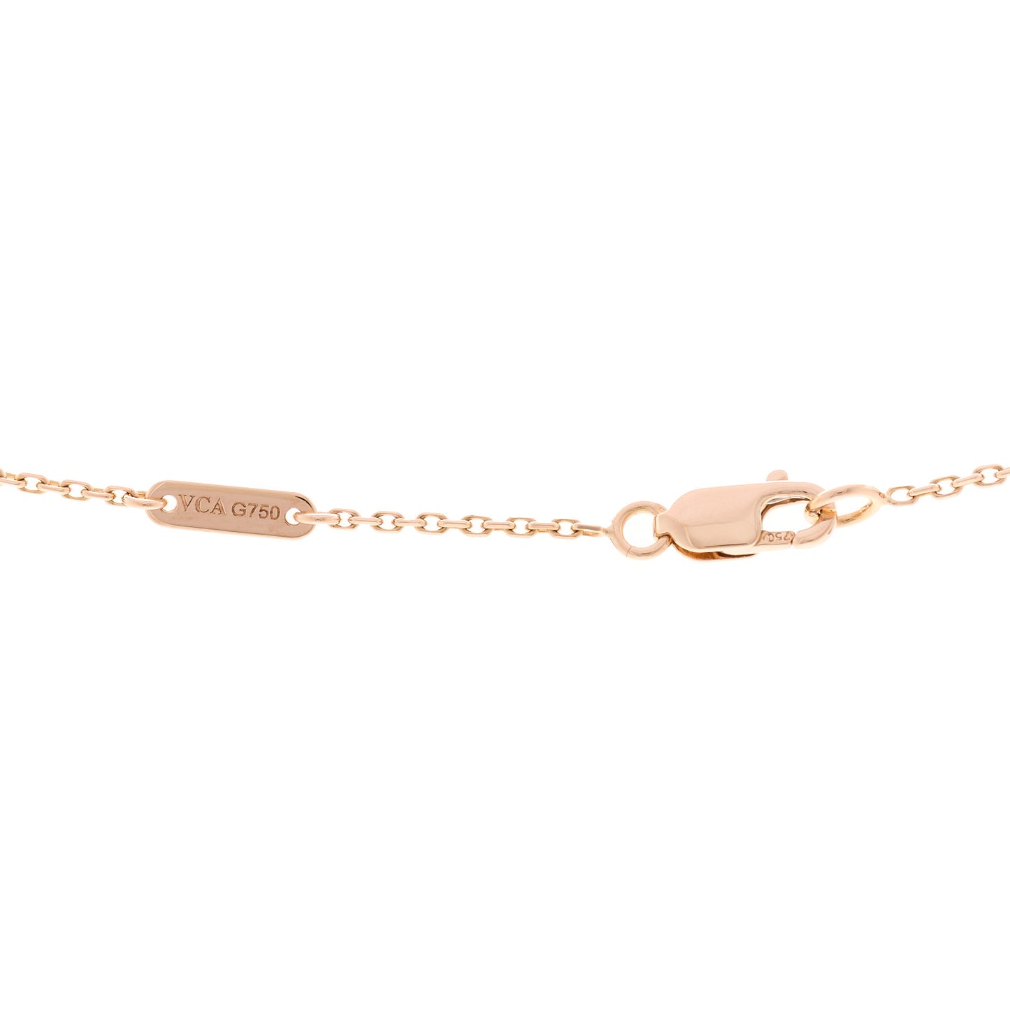18K Rose Gold Sweet Alhambra Pendant Necklace