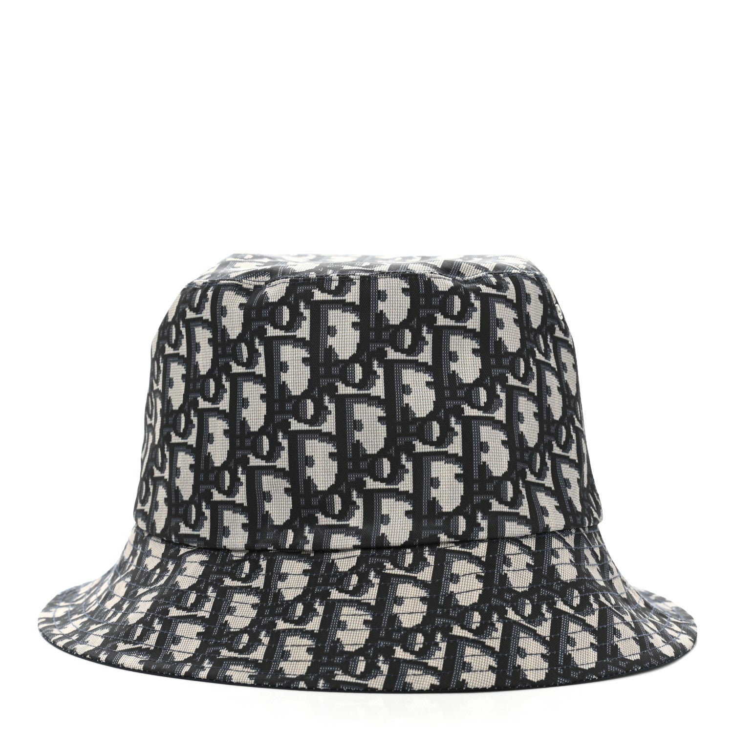 Christian Dior Oblique Reversible Teddy-D Brim Bucket Hat 58 Blue 6 of 15