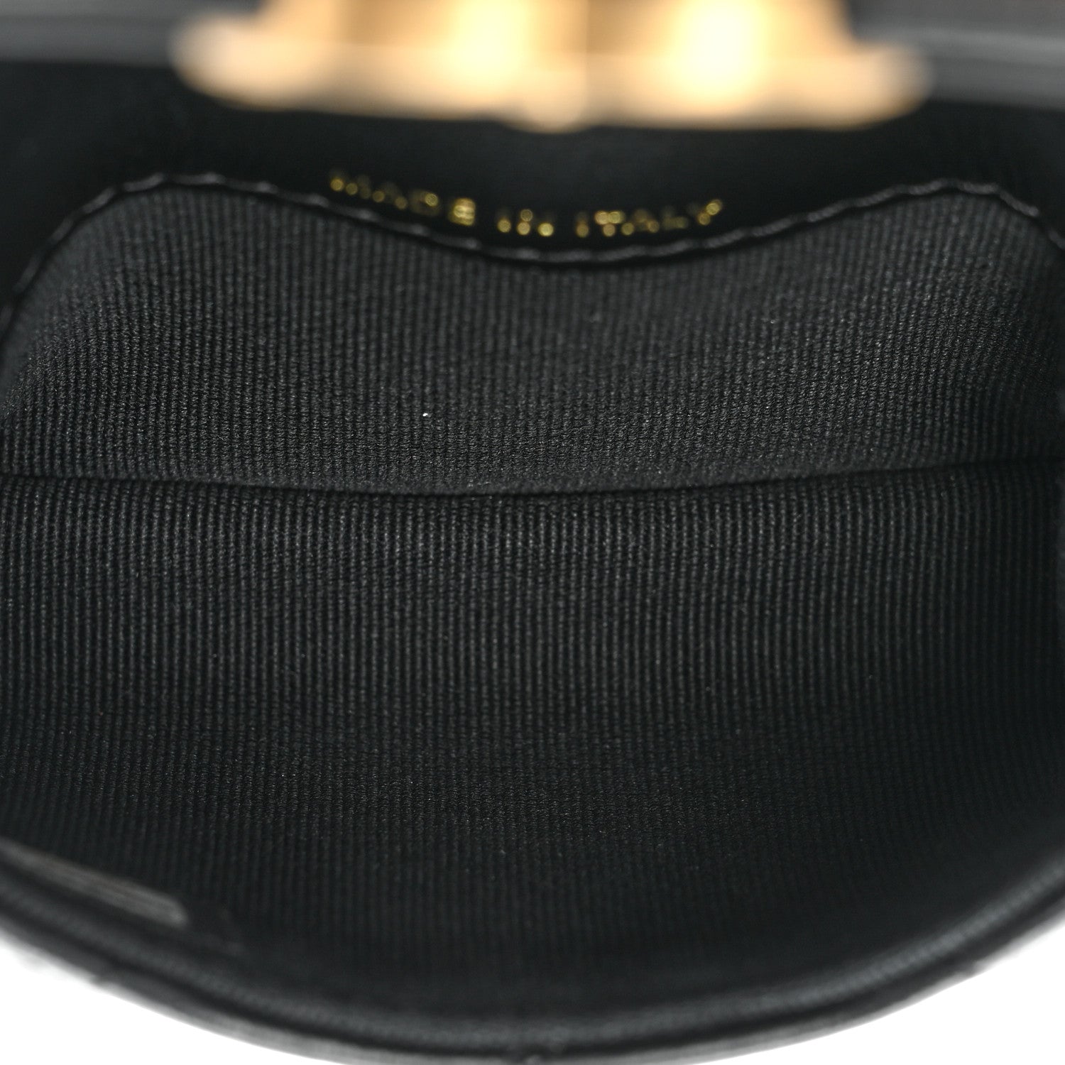 Chanel Lambskin Lacquered Metal Quilted Flap Chain Belt Bag Black 5 of 10