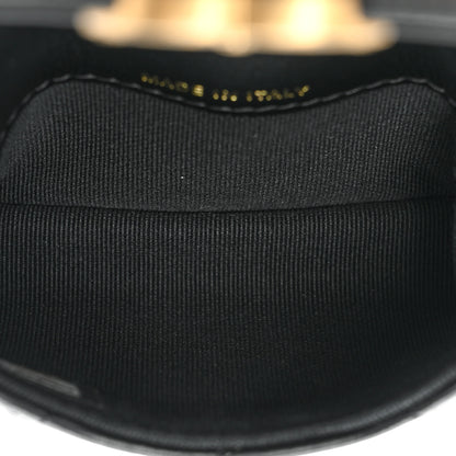 Chanel Lambskin Lacquered Metal Quilted Flap Chain Belt Bag Black 5 of 10