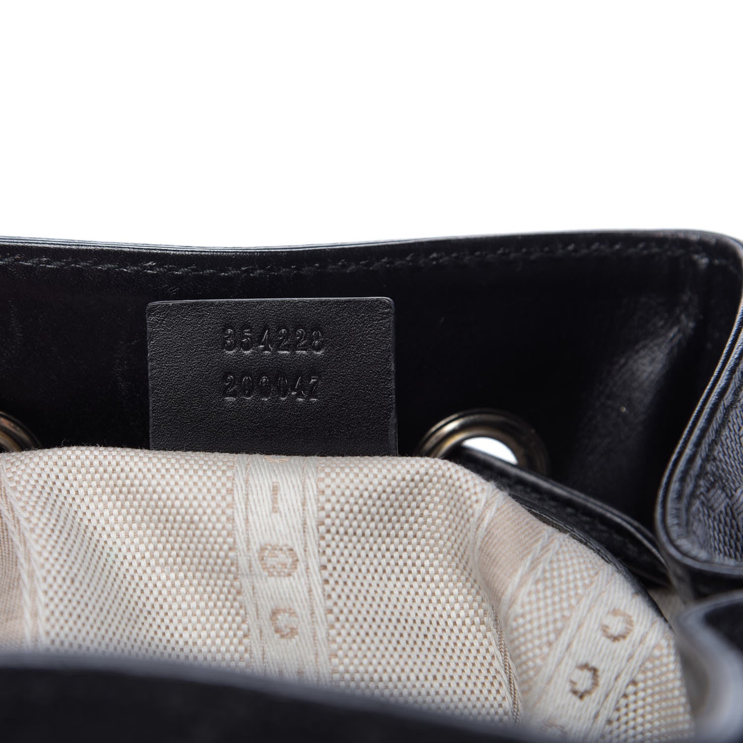 Gucci Bright Diamante Medium Bucket Bag Black 9 of 10