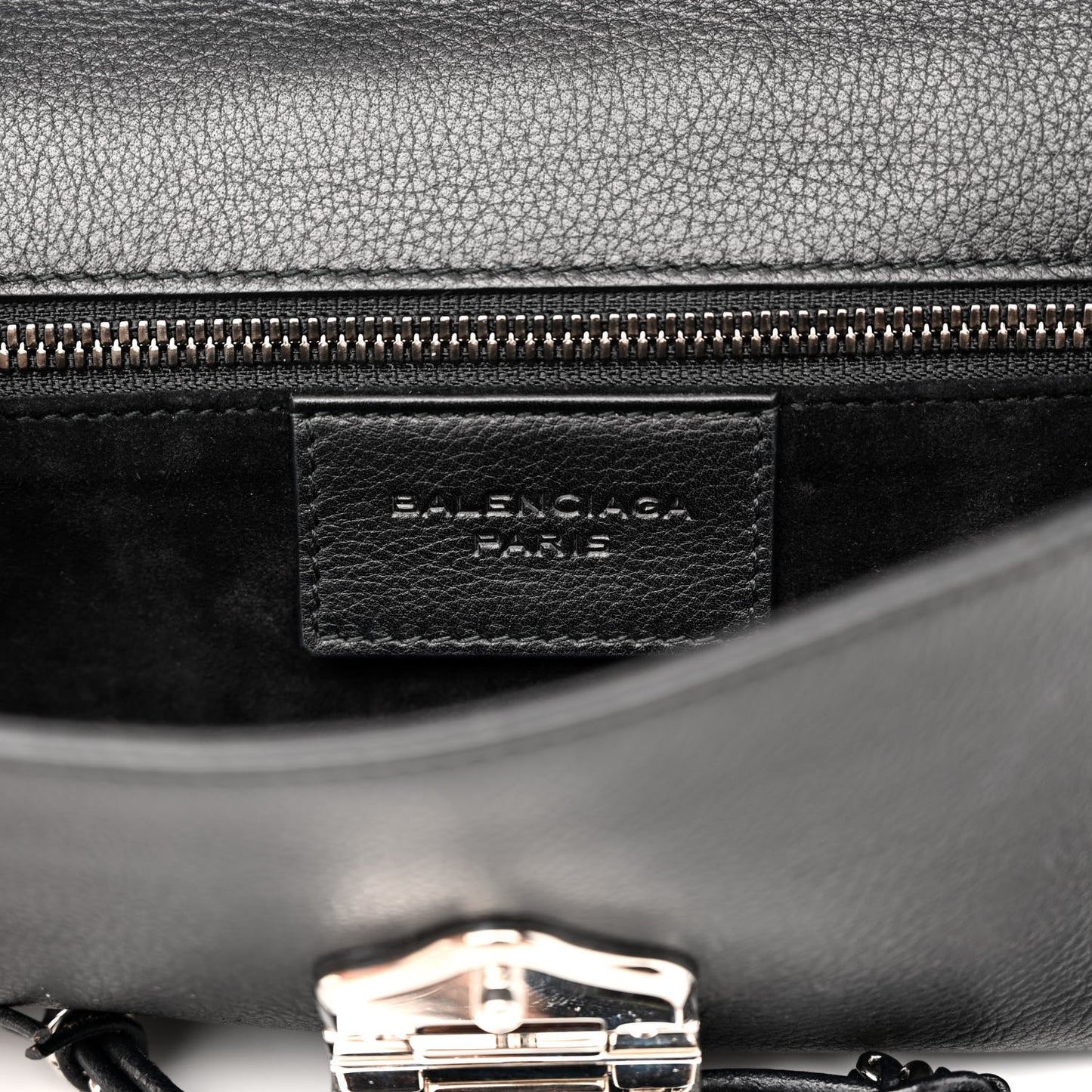 Calfskin Barb Wire Flap Shoulder Bag Black