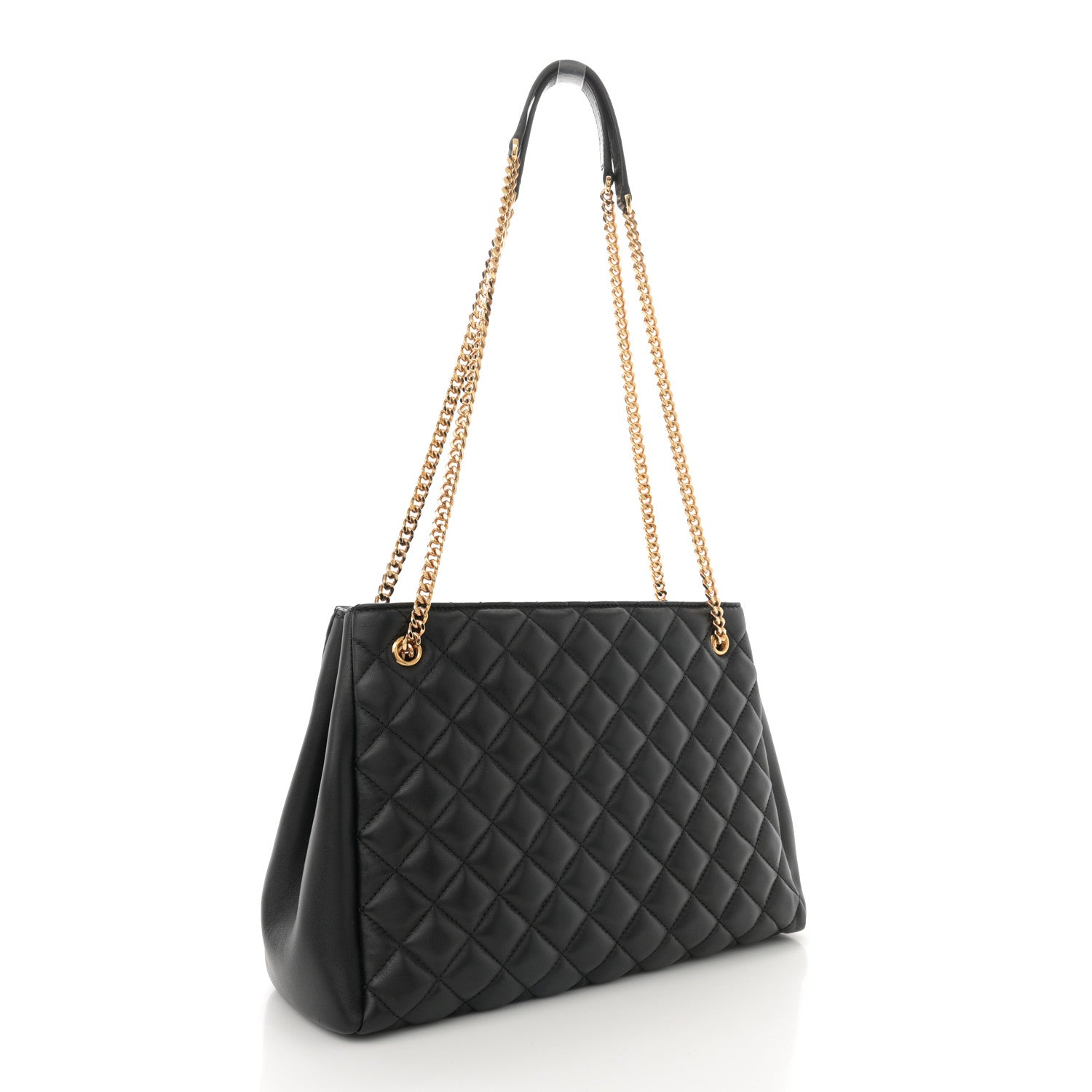 Versace Nappa Quilted Medusa Chain Bag Black 3 of 11