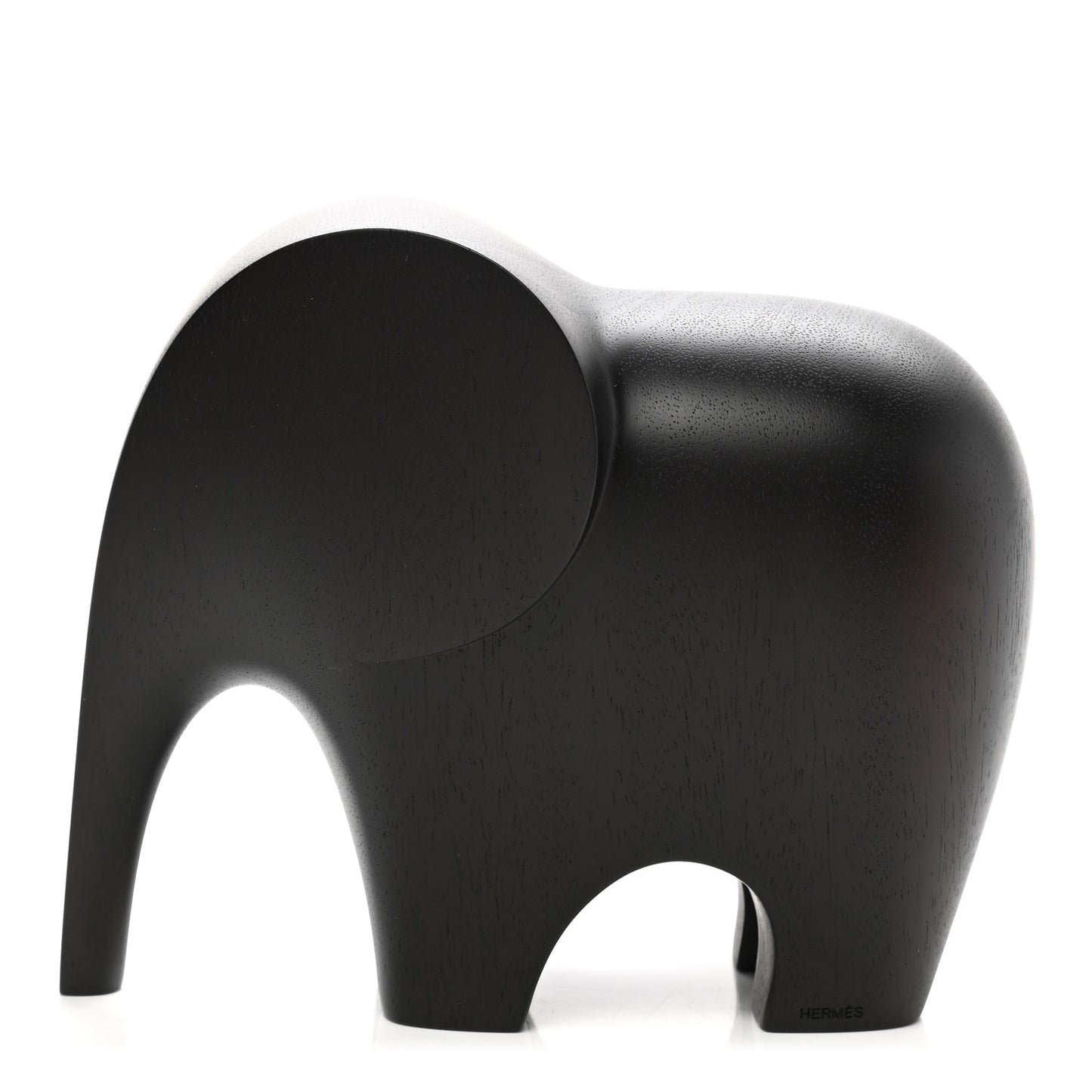Mahogany Wood Elephant Lao Paperweight Acajou Ebenise