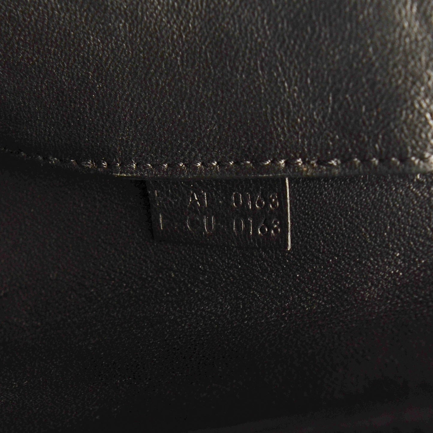 Calfskin Medium Edge Shoulder Bag Black