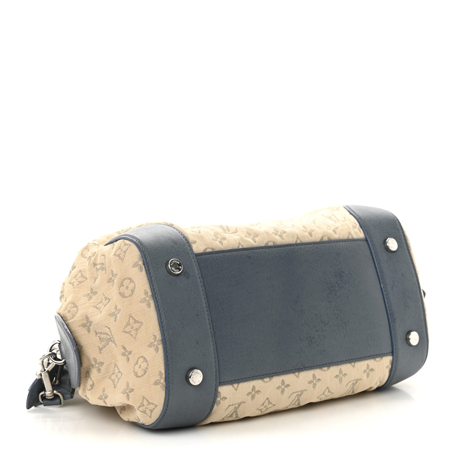Louis Vuitton Monogram Denim Speedy Round GM Blue 4 of 12