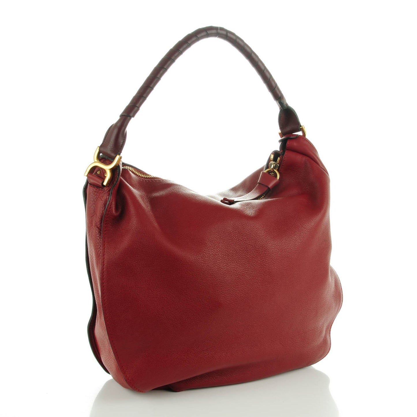 Calfskin Large Marcie Hobo Garnet