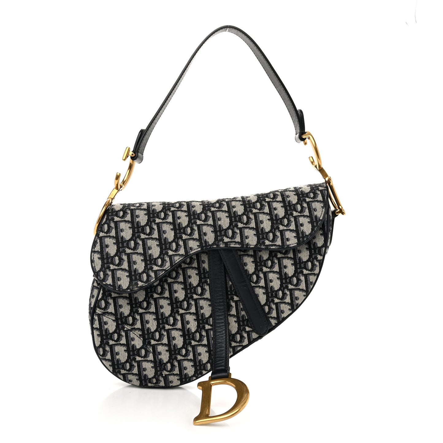 Oblique Saddle Bag Blue